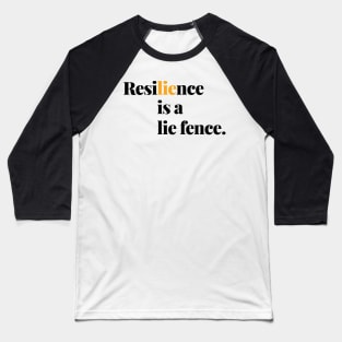 Clever Resilience: A Minimalistic Typography Design Baseball T-Shirt